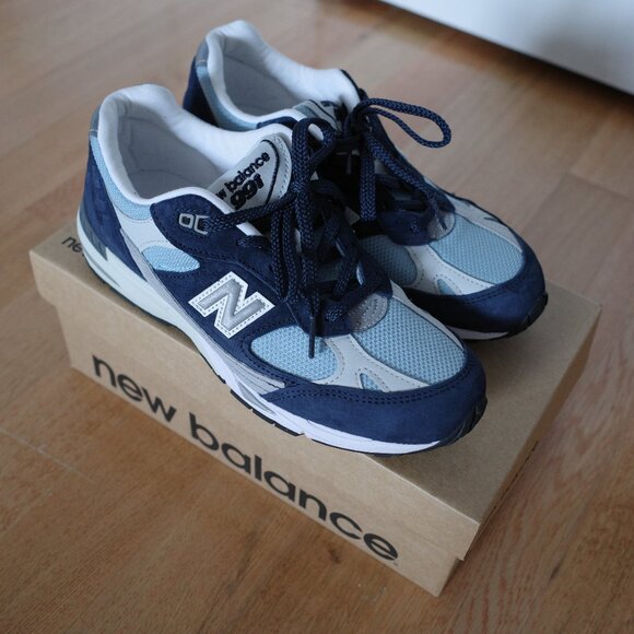 New Balance  Made In UK 991 Sneakers - Navy - Picture 5 of 8